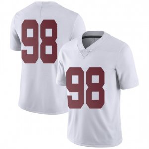 NCAA Youth Alabama Crimson Tide #98 Jamil Burroughs Stitched College Nike Authentic No Name White Football Jersey ZX17I74MI